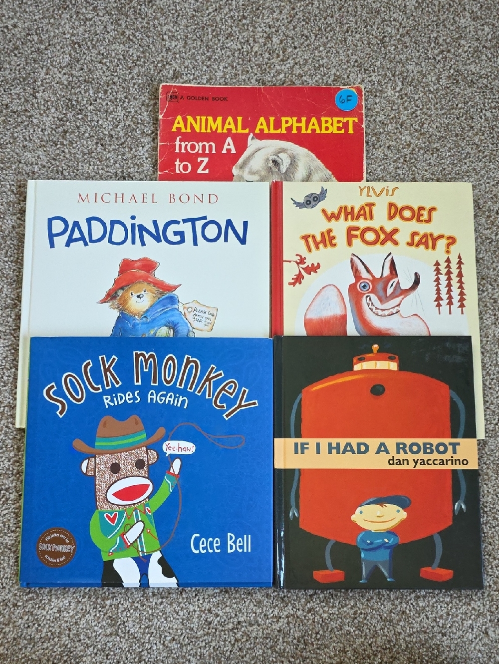Children's Book Bundle - Paddington, Sock Monkey, What Does the Fox Say? & More